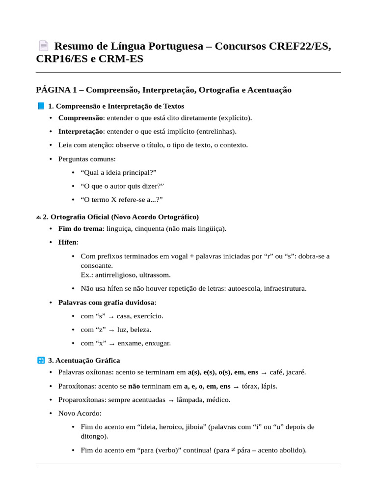 Lingua portuguesa | PDF | Assunto (gramática) | Pronome