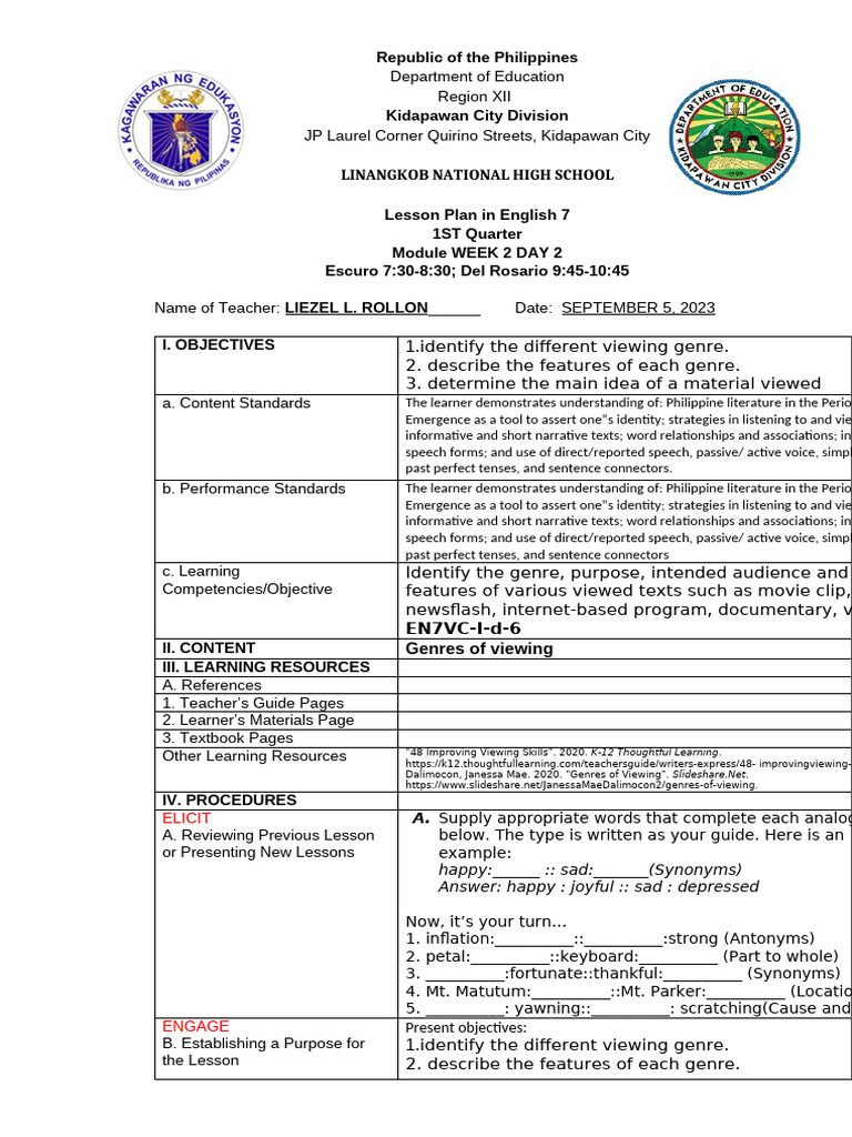 DLL-g7- day2 | PDF | Learning | Human Communication