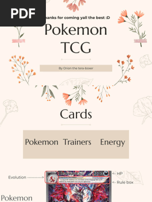 Pokmon TCG Rules and Setup Guide | PDF | Tabletop Games | Gaming