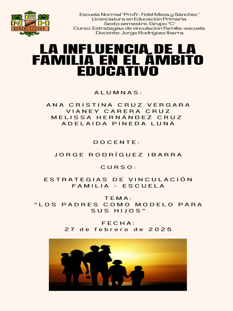 Impacto Familiar en la Educación Infantil | PDF | Aprendizaje | Familia