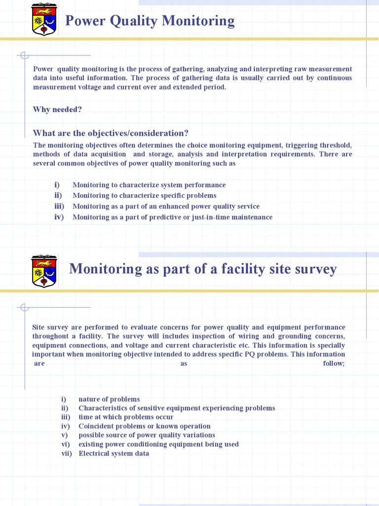 Dr. Hannan Week9 Power Quality Monitoring | PDF | Measuring Instrument ...