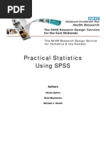 13 Practical Statistics Using SPSS Revision 2009