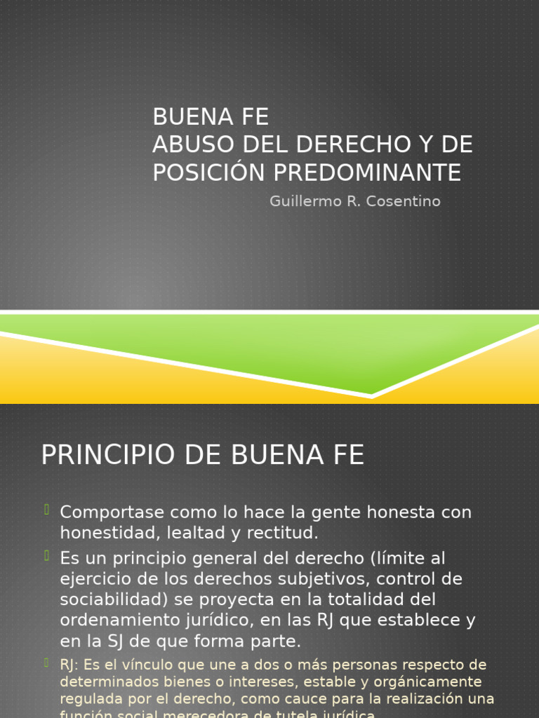 Abuso Del Derecho y Buena Fe | PDF | Justicia | Crimen y violencia