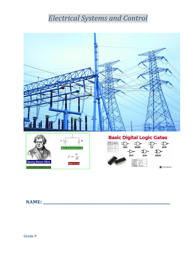 Grade 9 Electrical Systems Overview | PDF | Series And Parallel ...