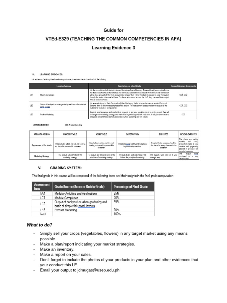 VTEd-E329: Market Strategies for Crops | PDF