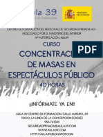 CONCENTRACIÓN DE MASAS EN ESPECTÁCULOS PÚBLICOS