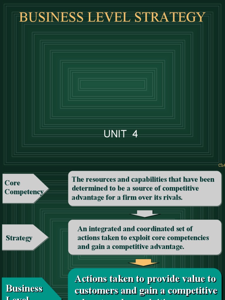 Business Level Strategy Overview | PDF | Competitive Advantage ...
