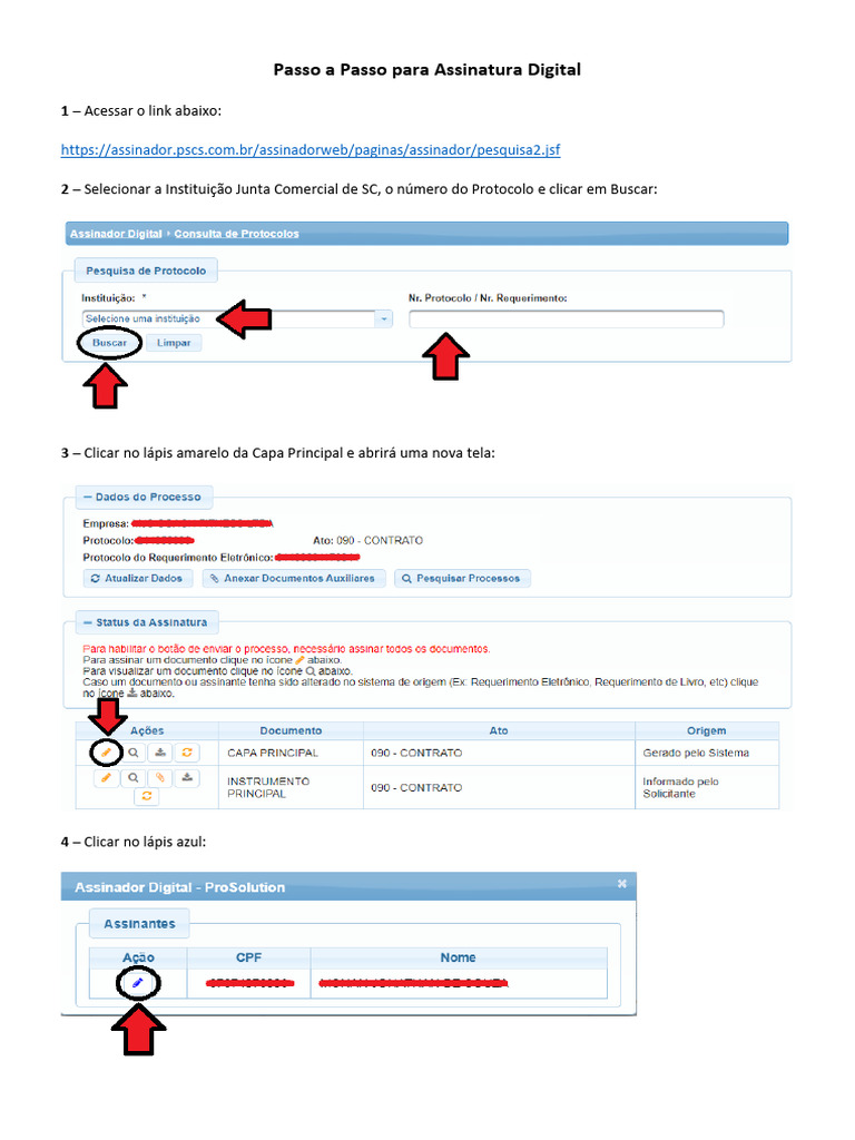 Passo a Passo para Assinatura Digital | PDF
