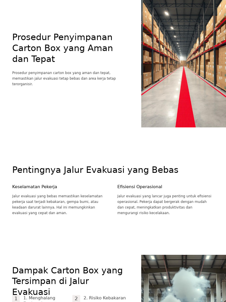 Prosedur Aman Penyimpanan Carton Box | PDF