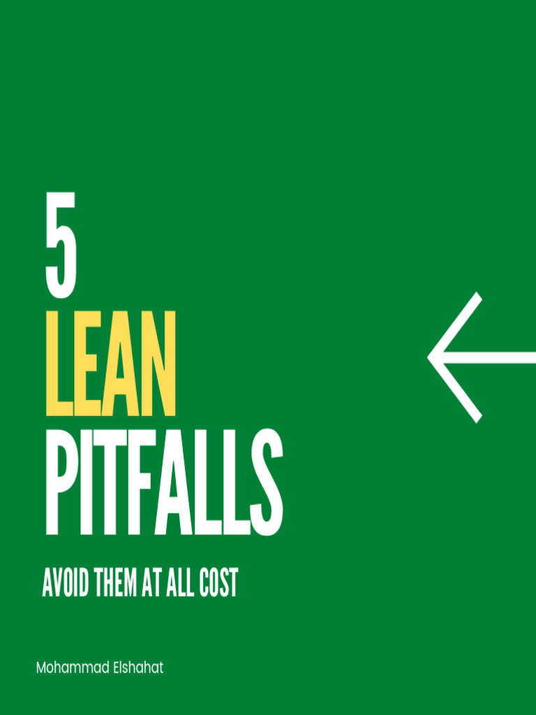 5 Lean Pitfalls | PDF | Lean Manufacturing | Business
