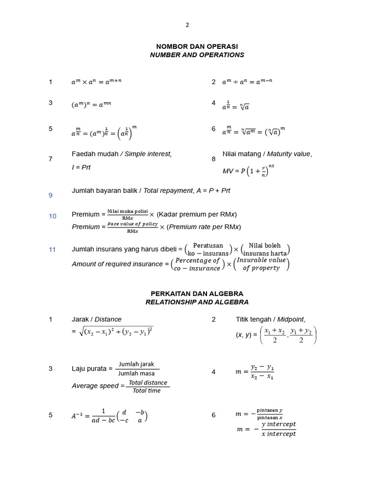 Soalan Trial Matematik 2025 | PDF | Area | Elementary Mathematics