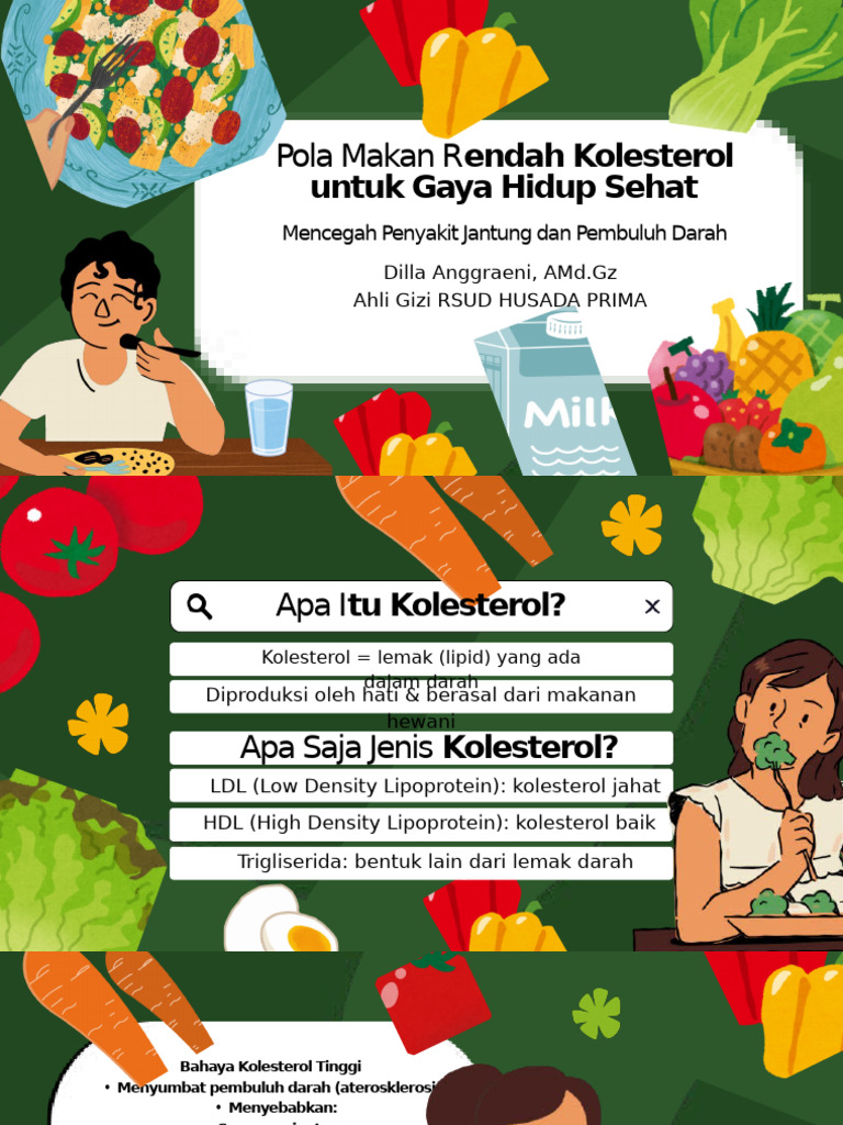 Pola Makan Rendah Kolesterol Untuk Gaya Hidup Sehat | PDF