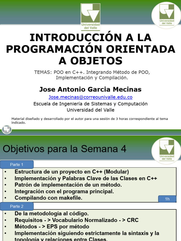 Introducción a POO en C++ | PDF | C ++ | Compilador