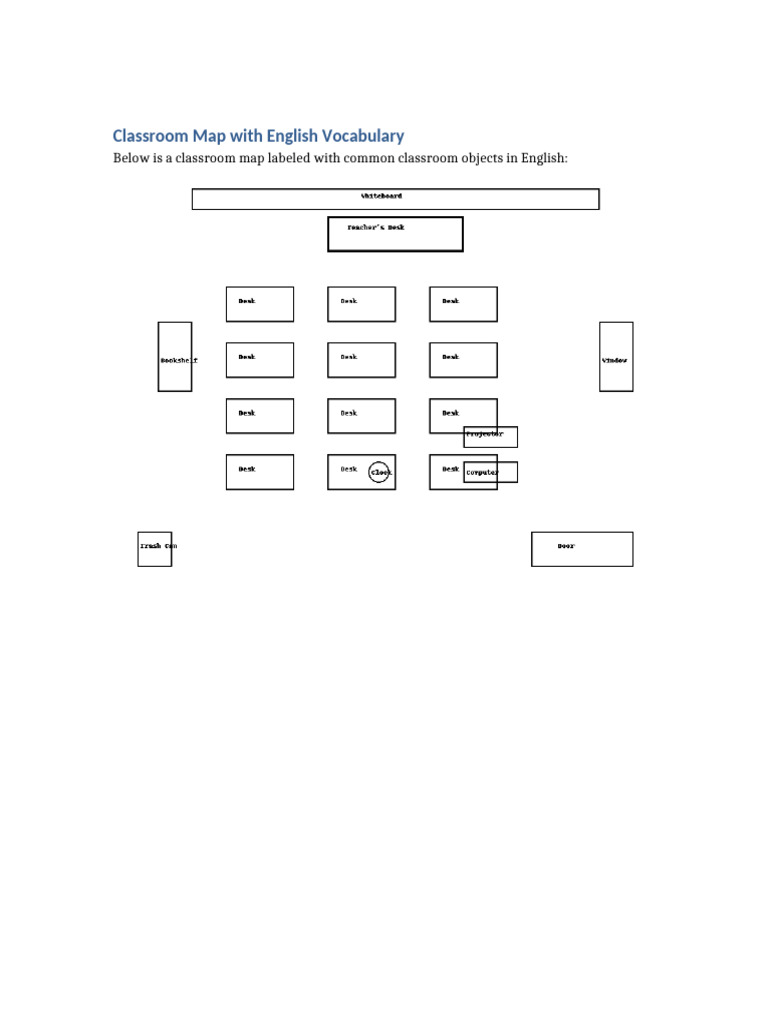Classroom Map English | PDF