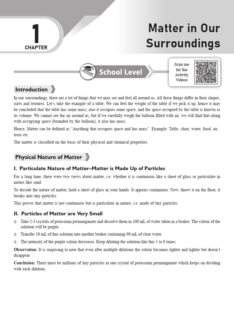 Matter in Our Surroundings - Final | PDF | Gases | Liquids