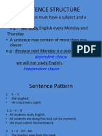 WEEK 4 - Sentence Structure