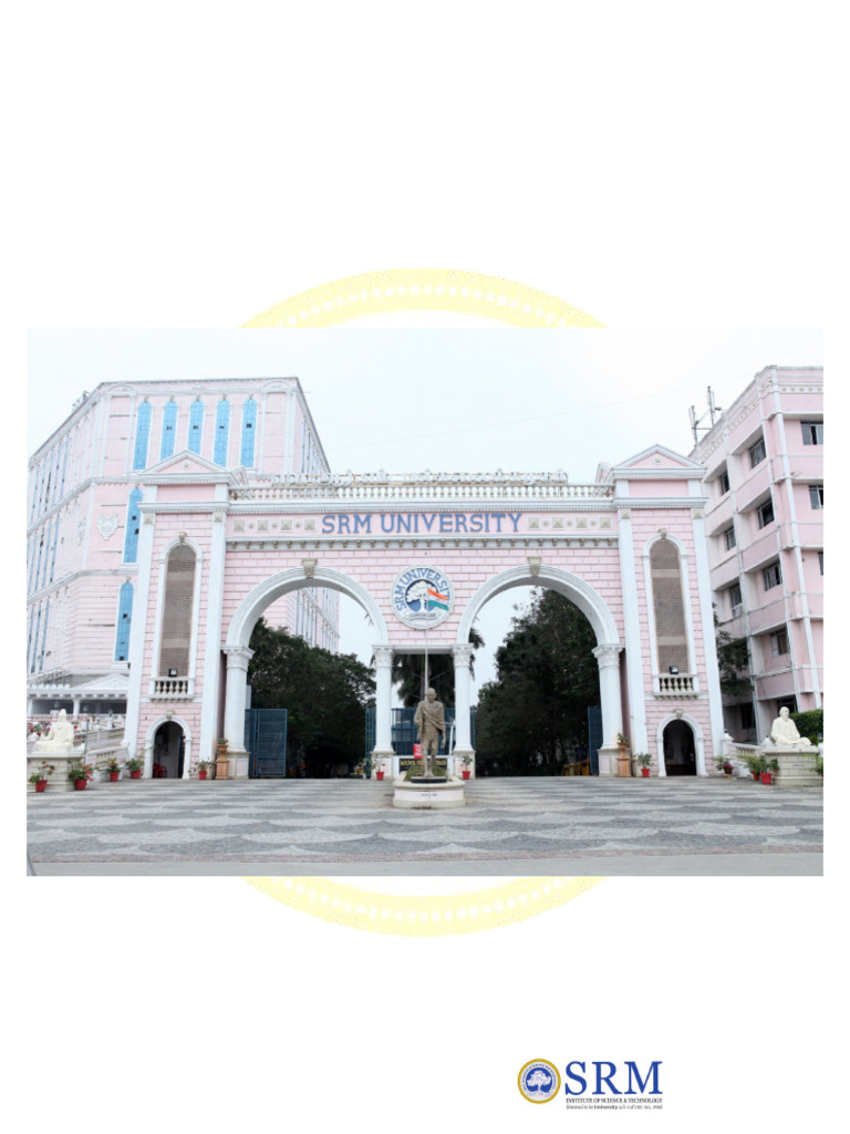SRM Institute Campus Area Overview | PDF | Chair | Office Equipment