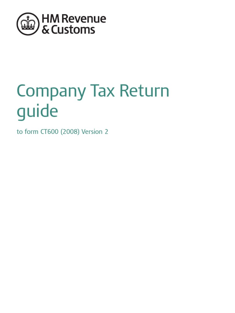 ct600 Guide 2008 | PDF | United Kingdom Corporation Tax | Taxes