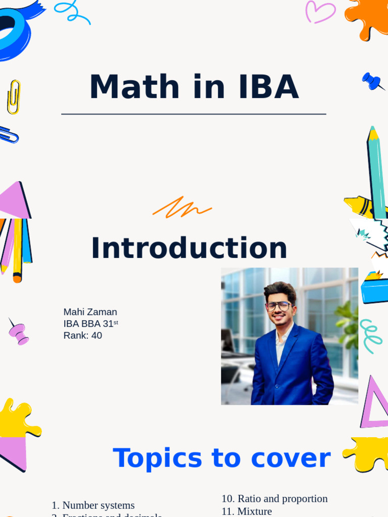 Math in IBA | PDF