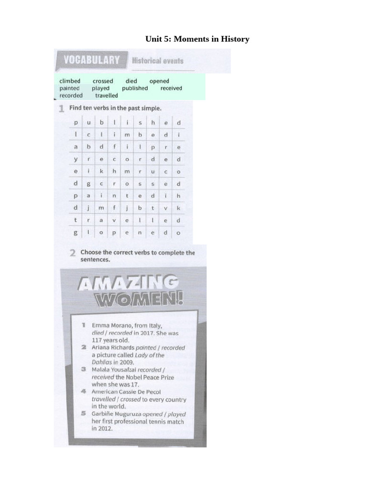 Past Simple Tense Homework Exercises | PDF | Chess Theory | Chess