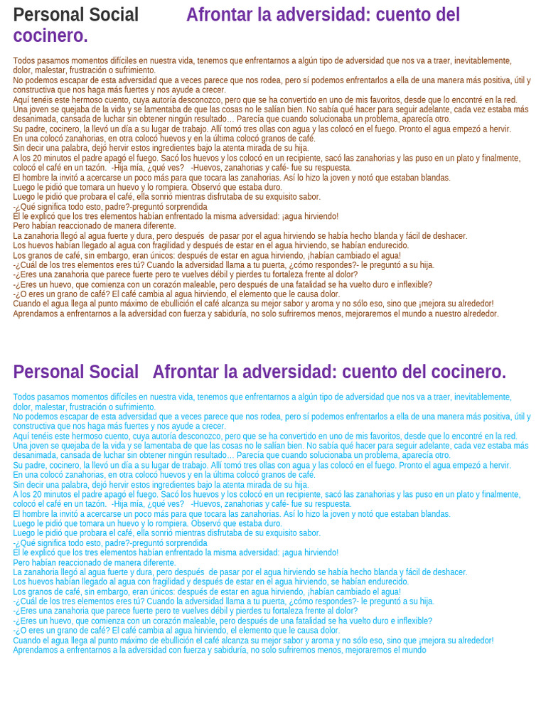 6 - Afrontar La Adversidad | PDF | café | Agua