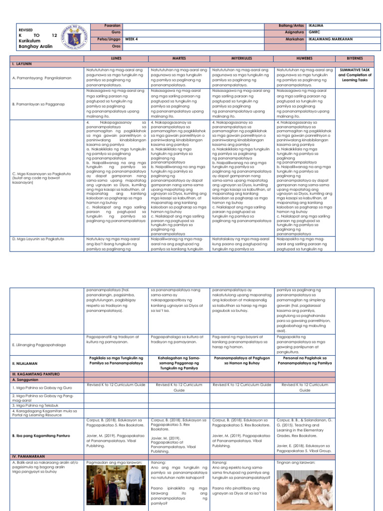 GMRC 5 DLL Q2 W4 | PDF