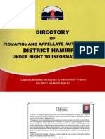 Right to Information Directory for Hamirpur District