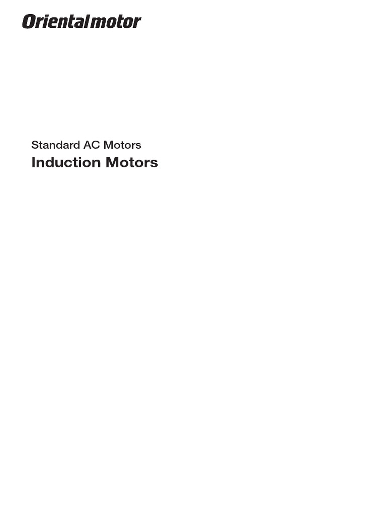 Standard AC Induction Motors Overview | PDF | Alternating Current ...