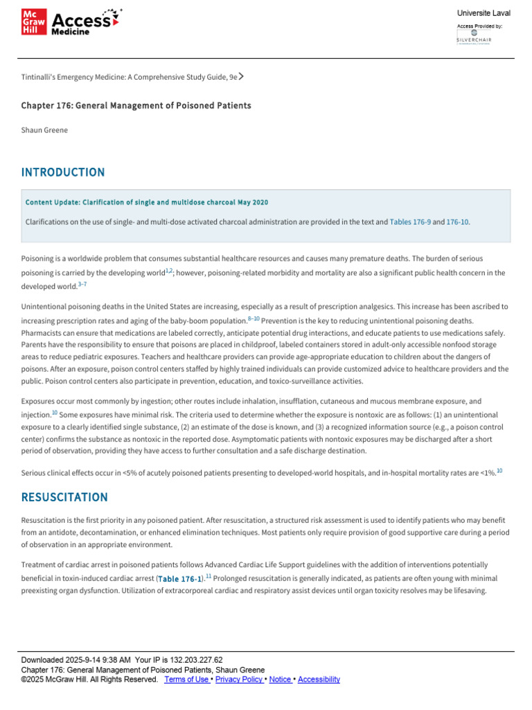 Management of Poisoned Patients Guide | PDF | Selective Serotonin ...