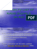 Admiralty List of Radio Signals (Alrs)