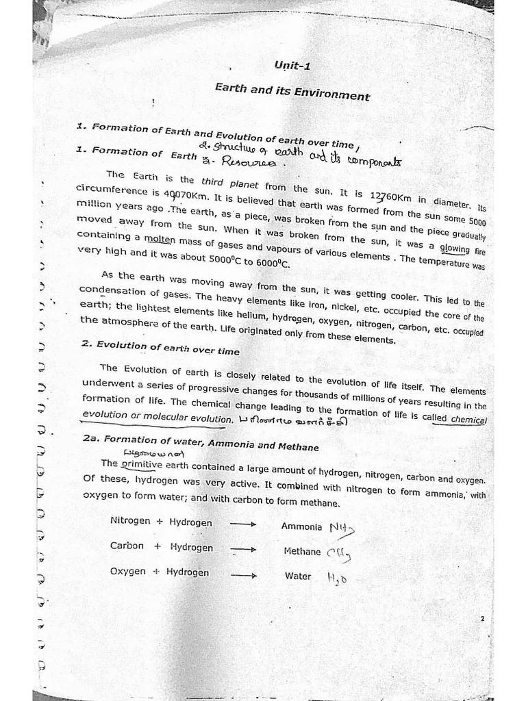 Evs Unit - 1 | PDF