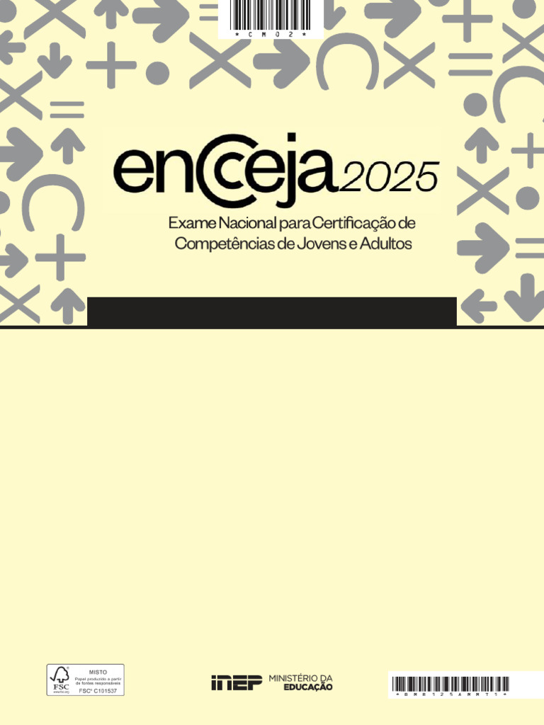 Prova Encceja - 2025 - Matemática (Manhã) | PDF | Pé (unidade de medida ...