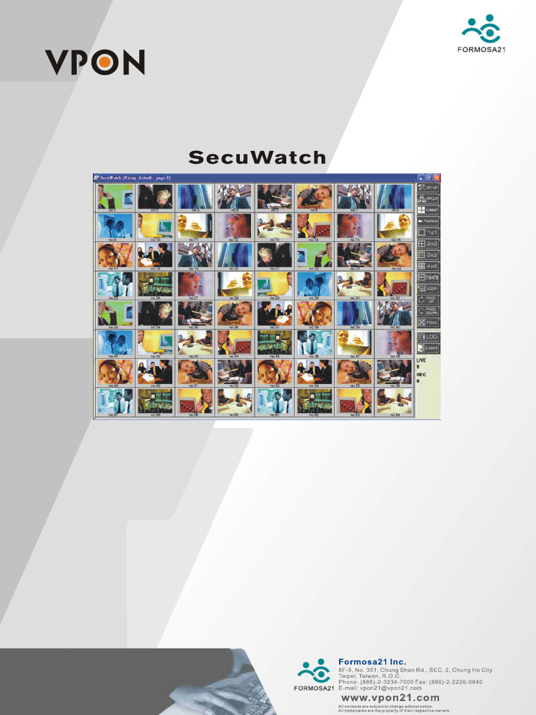 SecuWatch Central Monitoring Software | PDF
