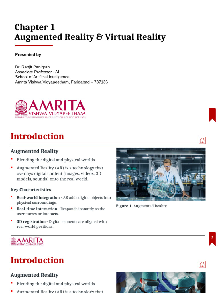 Chapter 01 - Augmented Reality & Virtual Reality | PDF | Augmented ...