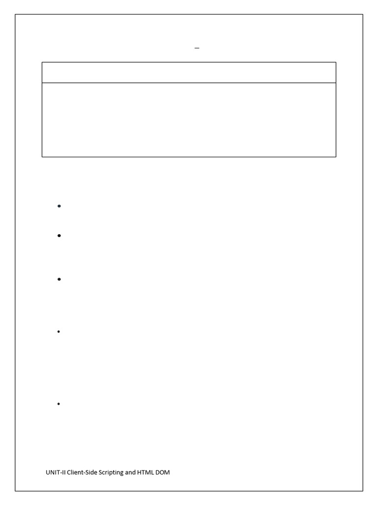 JavaScript Fundamentals and DOM Overview | PDF | Document Object Model ...