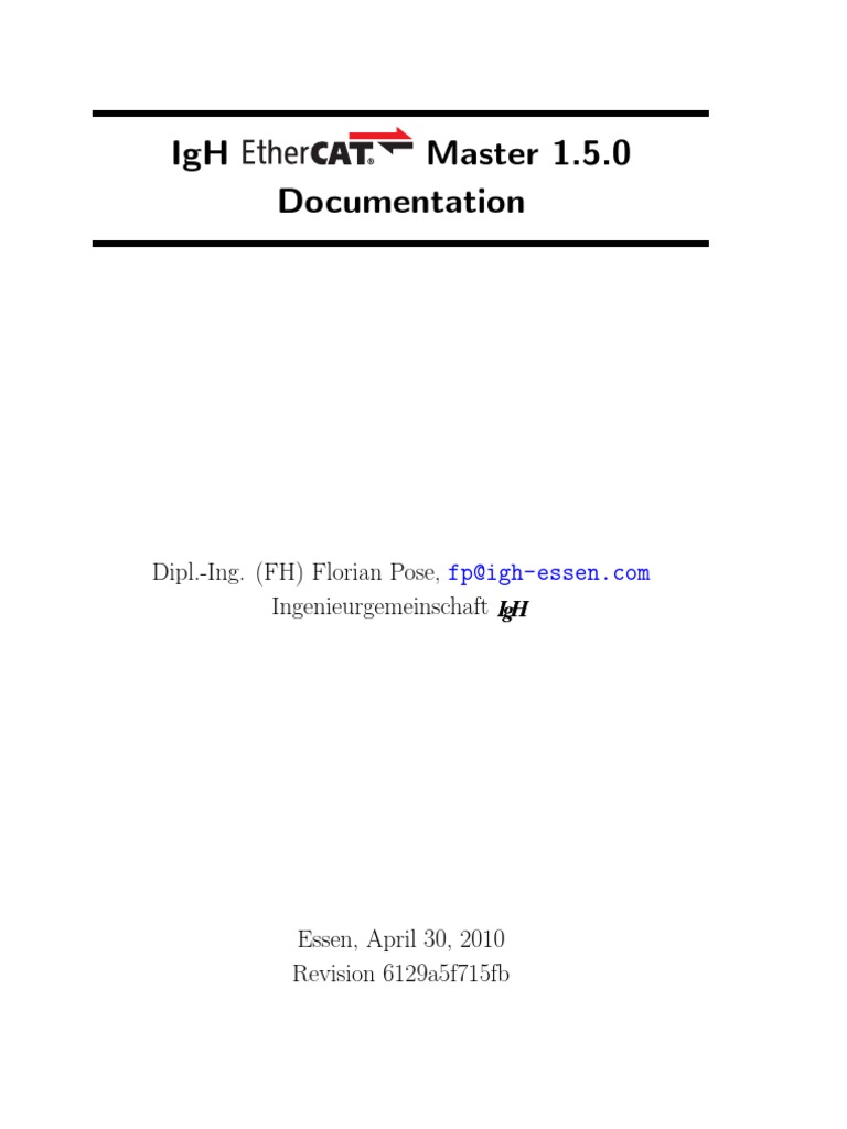 Ethercat 1.5 6129a5f715fb | PDF | Device Driver | Computer Network
