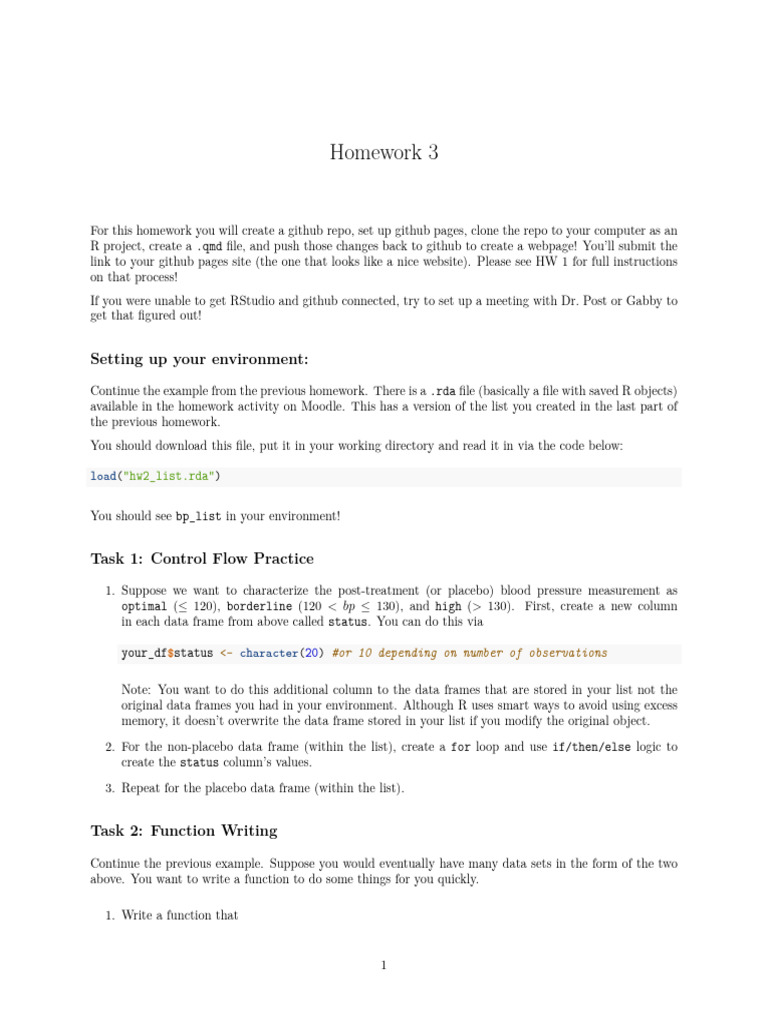 R Project GitHub Pages Setup Guide | PDF | Computing
