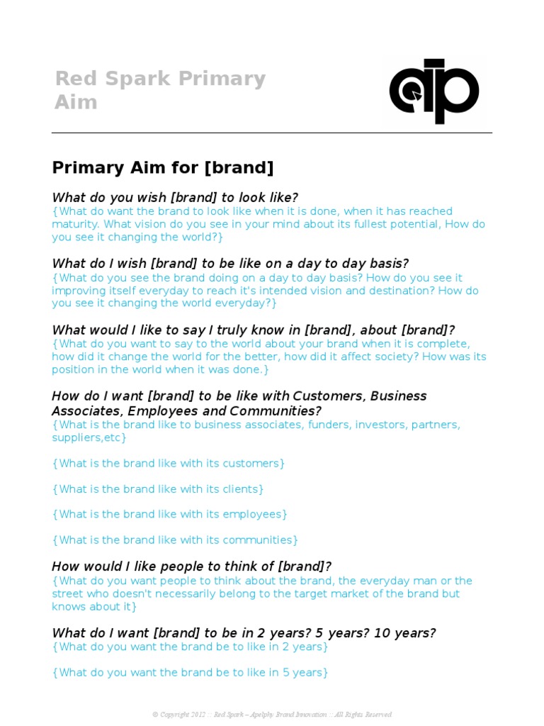 Primary Aim | Download Free PDF | Brand | Design