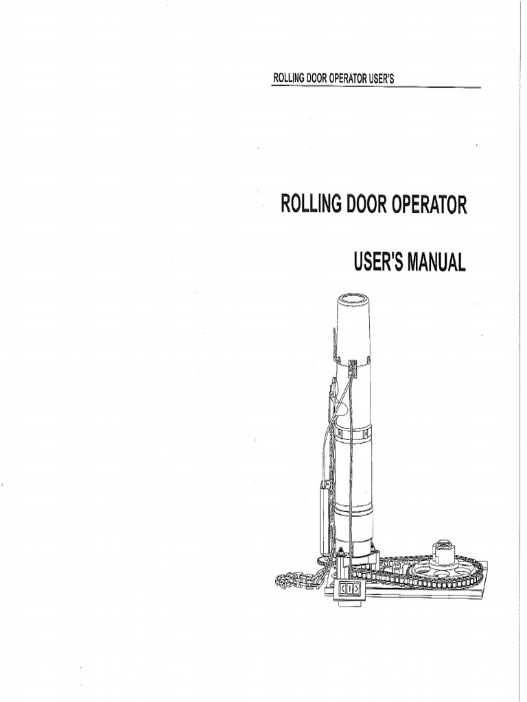Rolling Door Operator - User Manual | PDF