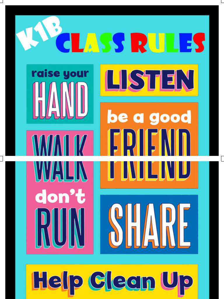 Rules Poster Big A3 | PDF