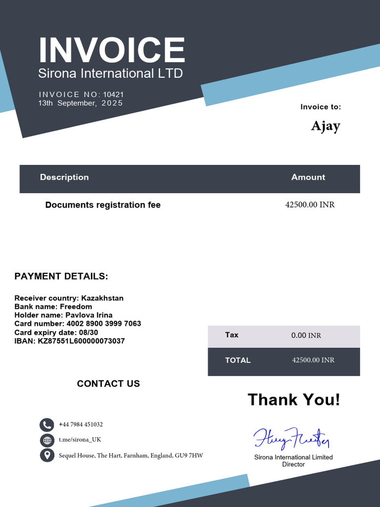 Invoice 10421 | PDF