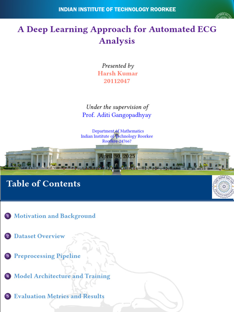 Deep Learning for ECG Arrhythmia Detection | PDF | Electrocardiography ...