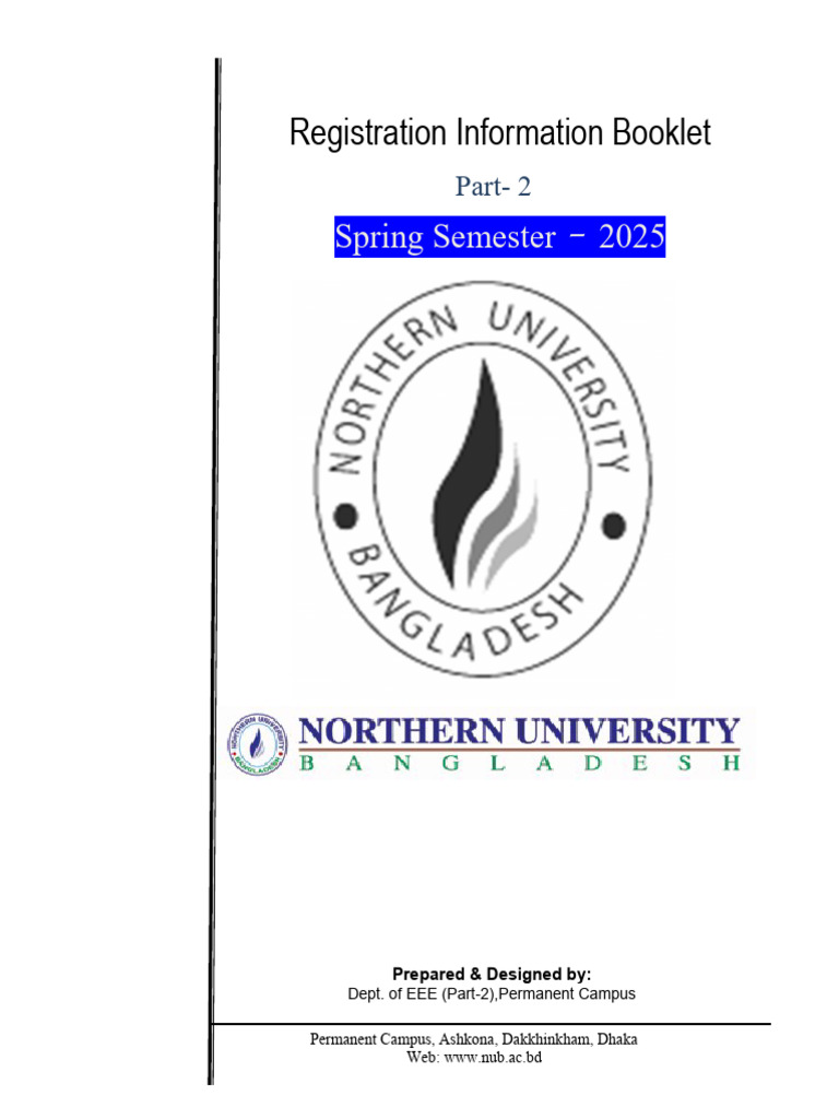 EEE Registration Guide Spring 2025 | PDF | Electrical Engineering ...