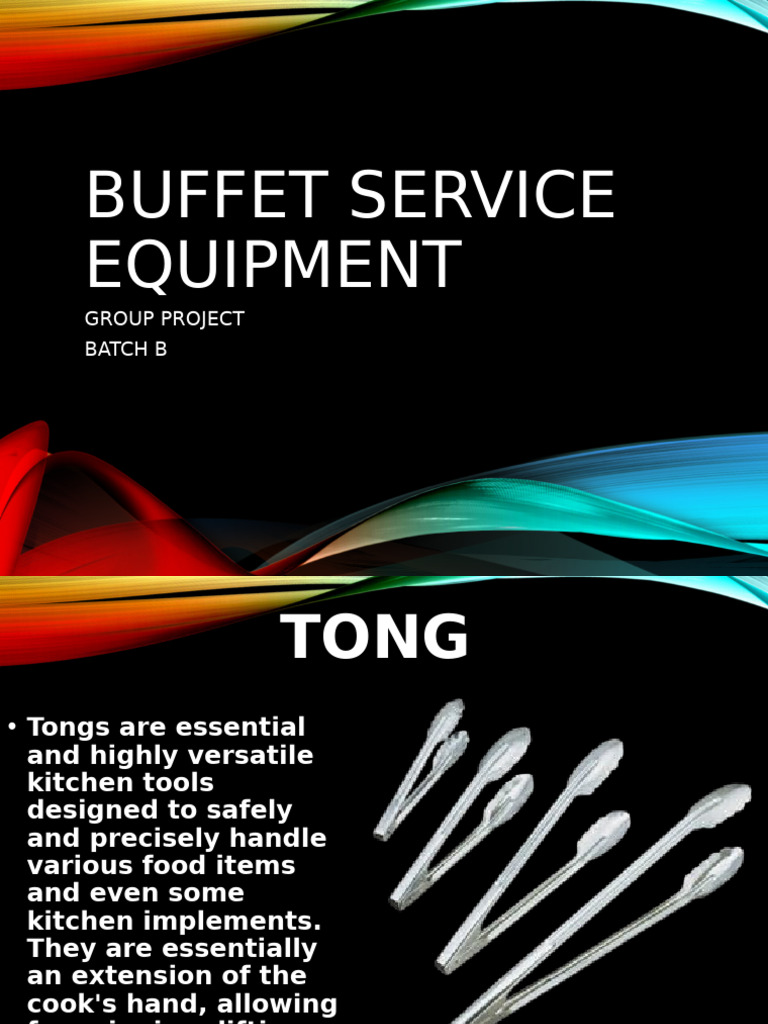 Essential Buffet Equipment List | PDF | Tableware | Meal