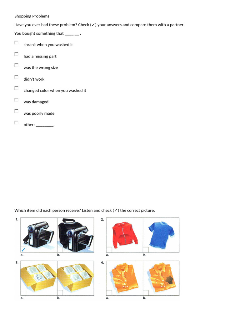 Shopping Issues and Solutions A2 | PDF