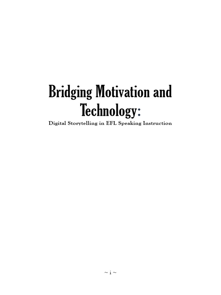 Digital Storytelling in EFL Instruction | PDF | Second Language ...