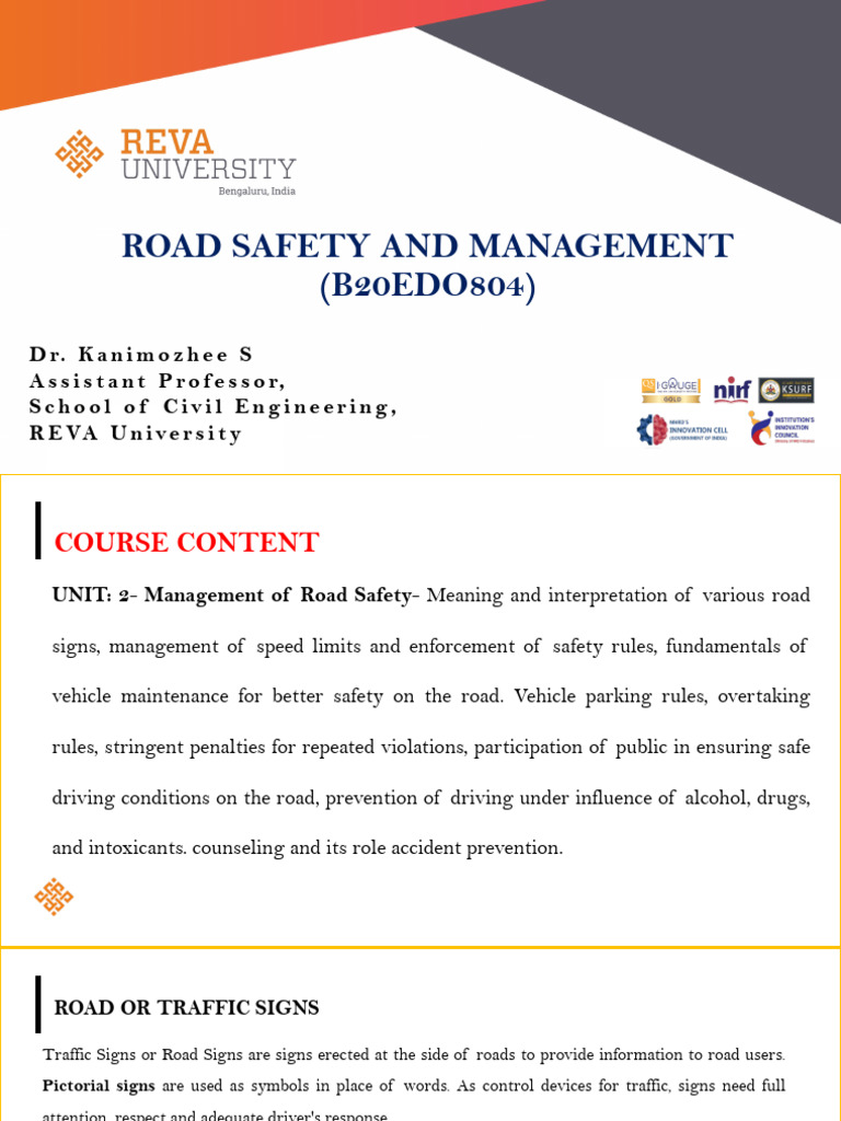 Road Safety Management and Guidelines | PDF | Speed Limit | Road