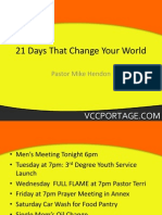 21 Days That Change Your World