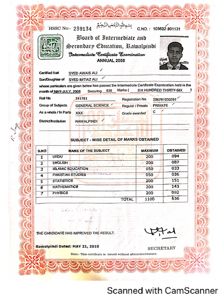 Inter Degree | PDF