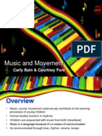 Music and movement benefits for early education